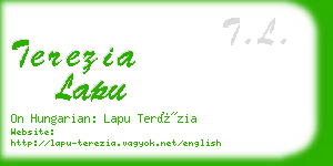 terezia lapu business card